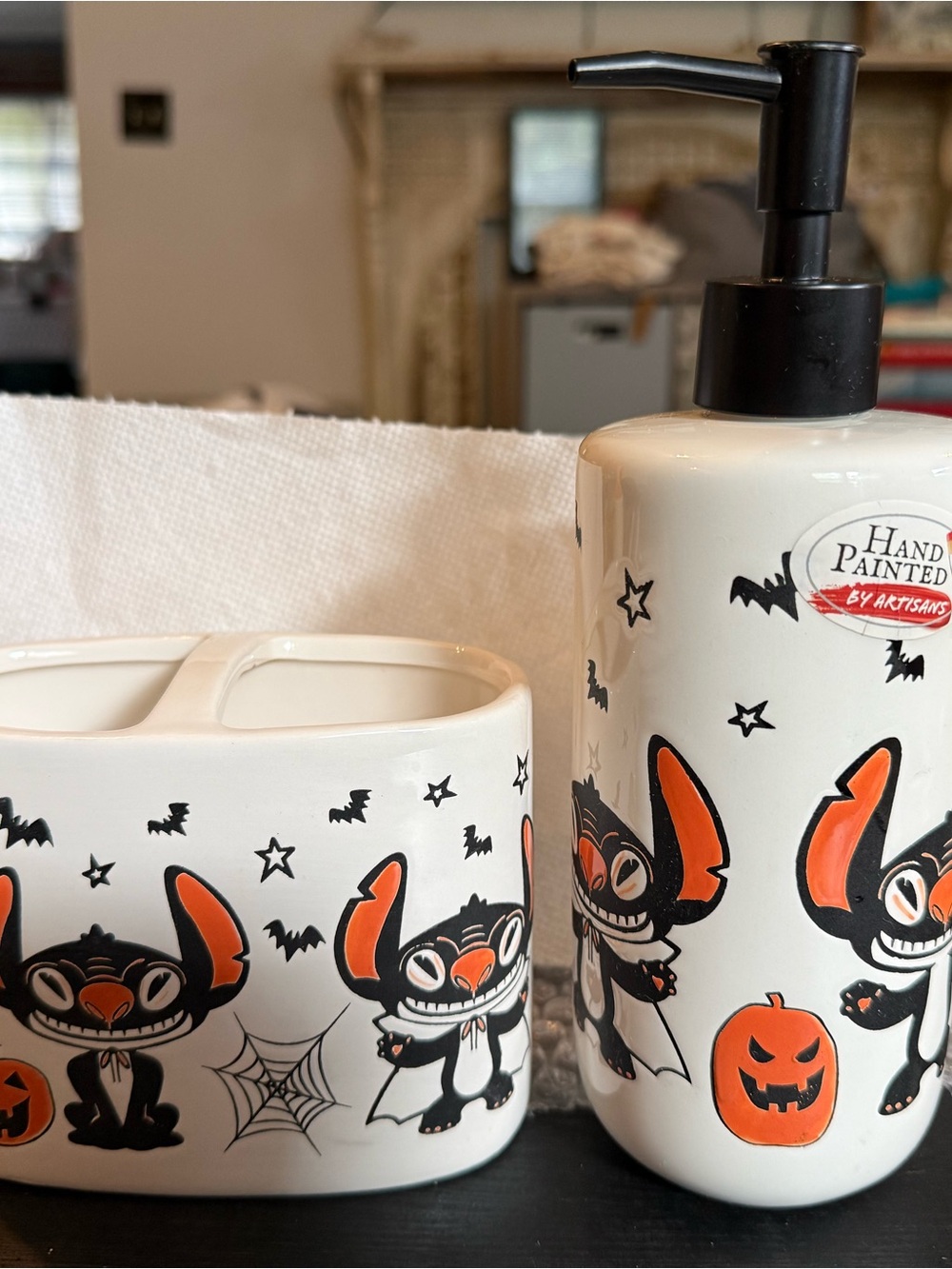 Disney Halloween Stitch Bath Set of 2